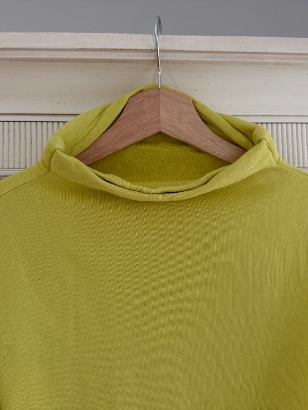 Eileen Fisher French terry mock top - Picture 2 of 4